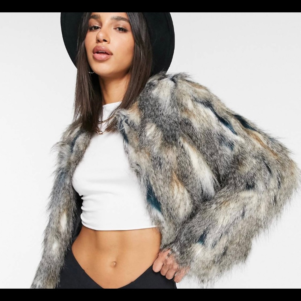 Urbancode faux fur jacket